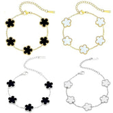 Gold Plated Flower Bracelet – Adjustable Luxury Gi